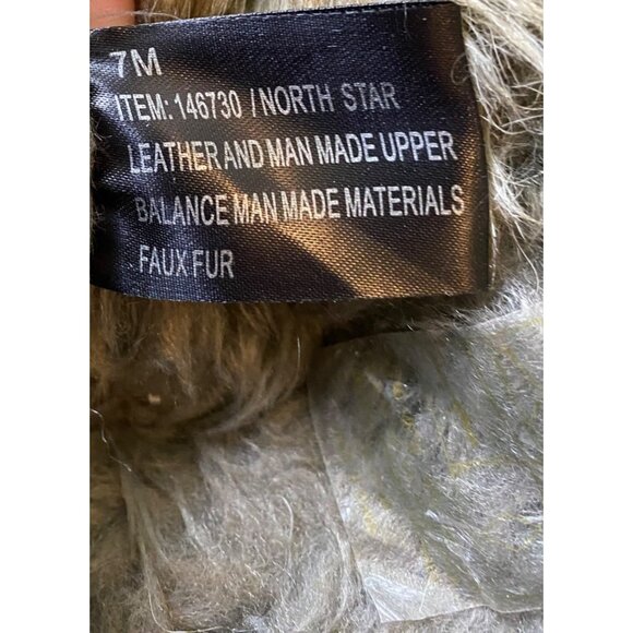 Khombu Lined Winter Boots Brown Lace Up Rubber Bottom Mid Calf Faux Fur Lined 7 - Picture 9 of 13